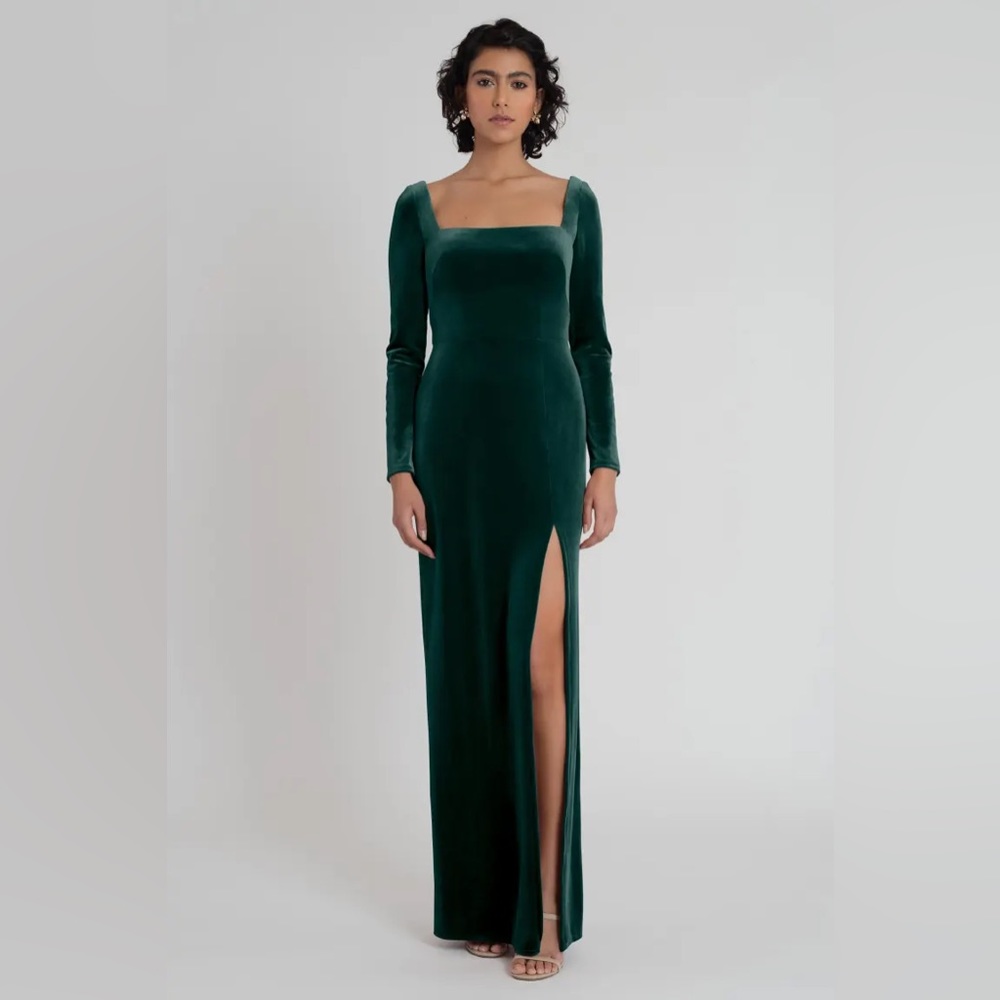Jenny Yoo Rachel Dress in Emerald Green Size 6